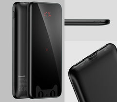 External battery 10000mAh with wireless charging Baseus Full Screen Wireless Charger - Black (PPALL-CEX01)