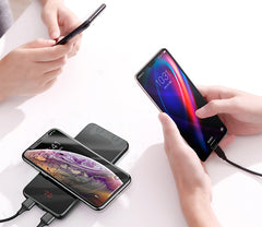 External battery 10000mAh with wireless charging Baseus Full Screen Wireless Charger - Black (PPALL-CEX01)