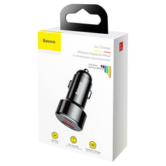 Baseus Magic Series PPS USB-C / USB-A 45W PD QC 6A car charger - black-CCMLC20C-01