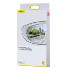 Baseus 0.15mm Rainproof Film for Car Rear-View Mirror (Oval 2 pcs/pack 135*95mm)Transparent-SGFY-C02
