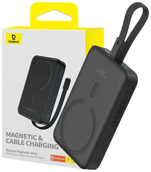 Charger Baseus Powerbank Magnetic Mini 10000mAh 20W MagSafe (black)-P10022109113-00
