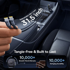 Baseus PrimeTrip VR2 Max Car Charger with Retractable Cable 3C+U 100W Cosmic Black-C0206600