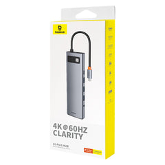Baseus Hub 11in1 StarJoy Metal Glam Series, USB-C to HDMI +VGA + 3 x USB 3.0 + USB 2.0+USB-C PD + RJ45 + SD/TF +3,5mm-B00030709811-00