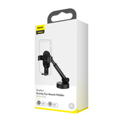 Baseus Simplism gravity car mount holder with suction base Black-SUYL-JY01