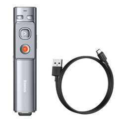 Baseus Orange Dot laser pointer remote control for PC presentation with built-in battery gray (WKCD000013)