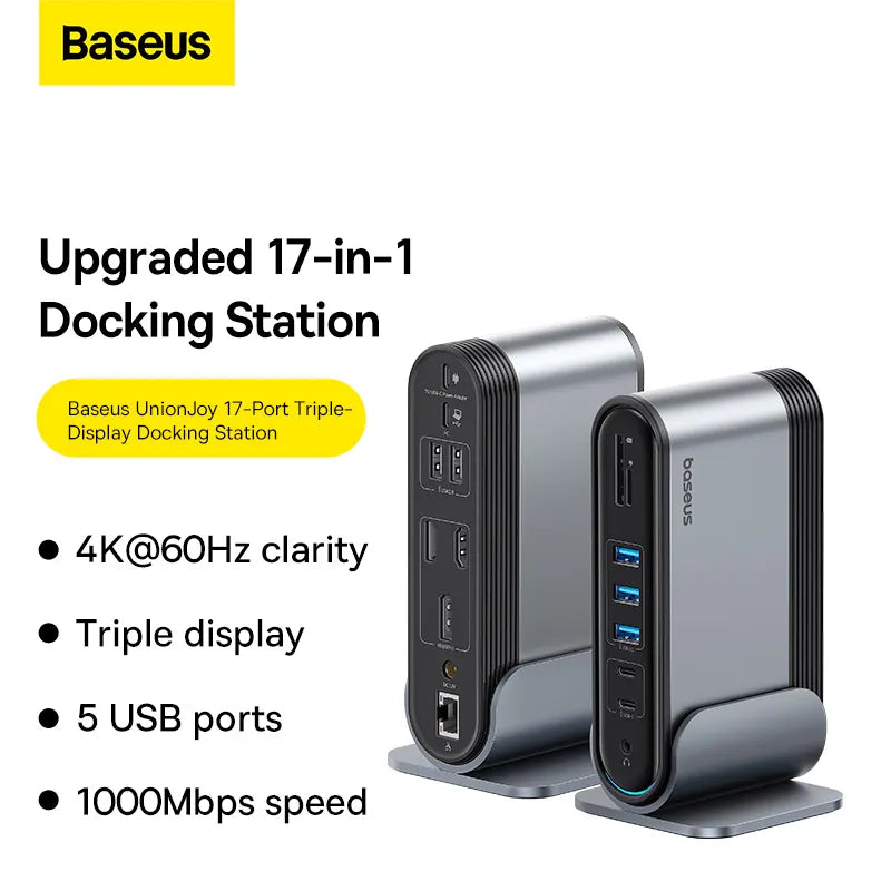 Baseus UnionJoy 17-Port Triple-Display Docking Station-B00532304811-00