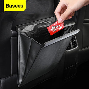 Baseus Vehicle-Mounted Trash Bag AppliCable Clean Garbage Bag Back Seat Of Cars 80 Pcs Black Crljd-D01