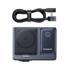 Baseus Nomos 140W 5-in-1 Charging Dock - Built-in Retractable USB-C Cable  +Digital Display Cosmic Black-P10170902123-00