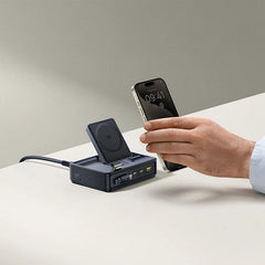 Baseus Nomos 140W 5-in-1 Charging Dock - Built-in Retractable USB-C Cable  +Digital Display Cosmic Black-P10170902123-00