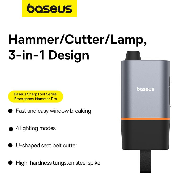 Baseus SharpTool Series Emergency Hammer Pro-C10934401111-00