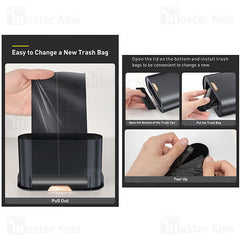 Baseus Smart Cleaner Auto Car Trash Can with Free Trash Bags 2 Rolls 60pcs Each CRLJT01-01