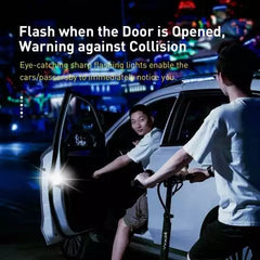 Baseus Car Tool Door open warning light (2pcs/pack) Black (CRFZD-01)