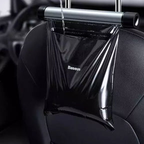 BASEUS Clean 2 Rolls (Total 40Pcs) Car Seat Back Hanging Garbage Bags with Mount Holder – Black CRLJD-C01