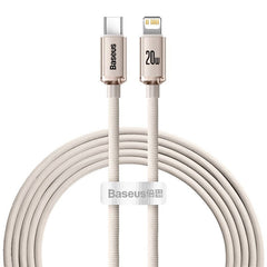 Baseus crystal shine series fast charging data cable Type C to Lightning 20W 1.2m black -CAJY000201