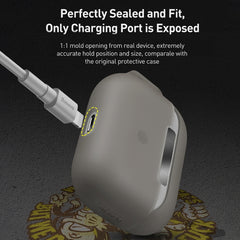 Baseus For Apple AirPods Pro Jelly Silicone Wireless Earphone Protective Case with Lanyard