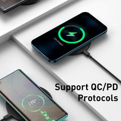 Baseus Simple 15W QI Standard Magnetic Wireless Fast Charging Charger for iPhone 12 Series - WXJK-E01