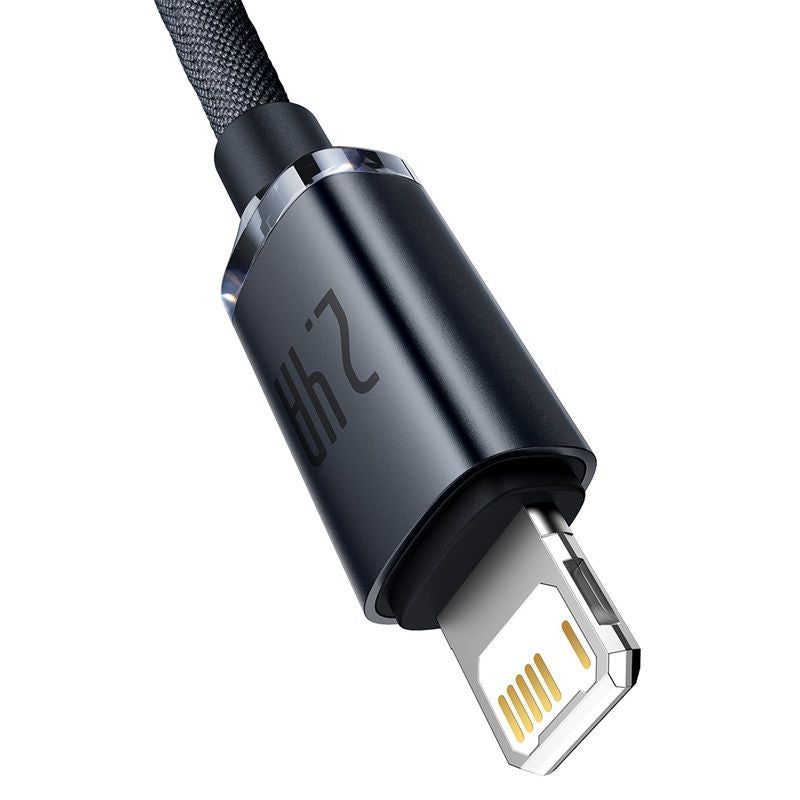 Baseus Crystal Shine Series 2.4A Fast Charging USB to Lightning For Iphone Data Cable-