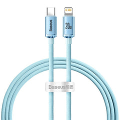 Baseus crystal shine series fast charging data cable Type C to Lightning 20W 1.2m black -CAJY000201