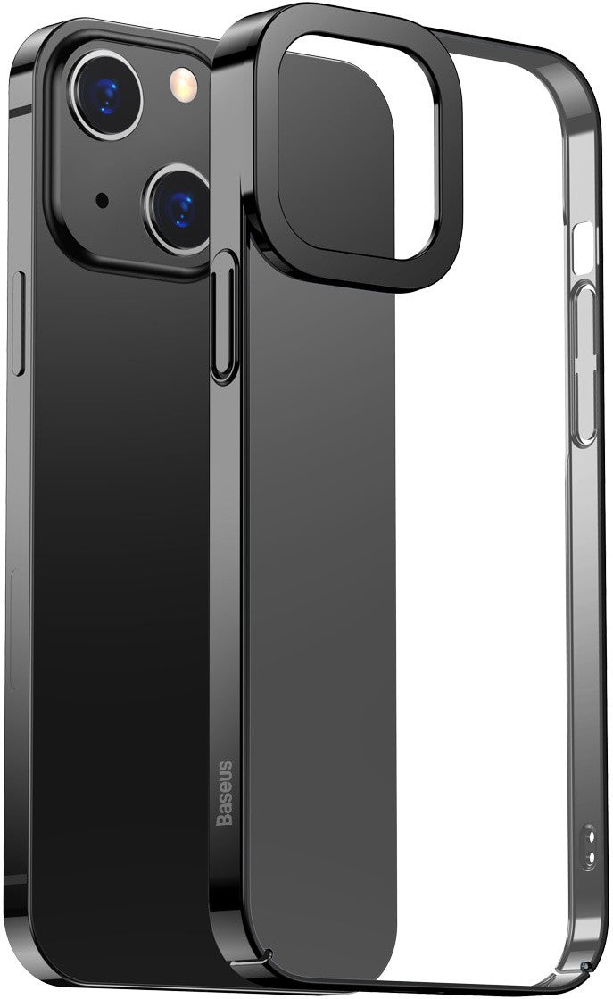 Baseus Glitter Hard PC Case Transparent Electroplating Cover for iPhone 13 Models 2021