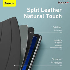 Baseus Simplism Magnetic Leather Case For iPad Pro 12.9inch(2020）Black
