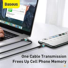 Baseus Premium Fish Eye Data Cable for iPhone 8 Pin With Elastic Cord (CATLYY-01)