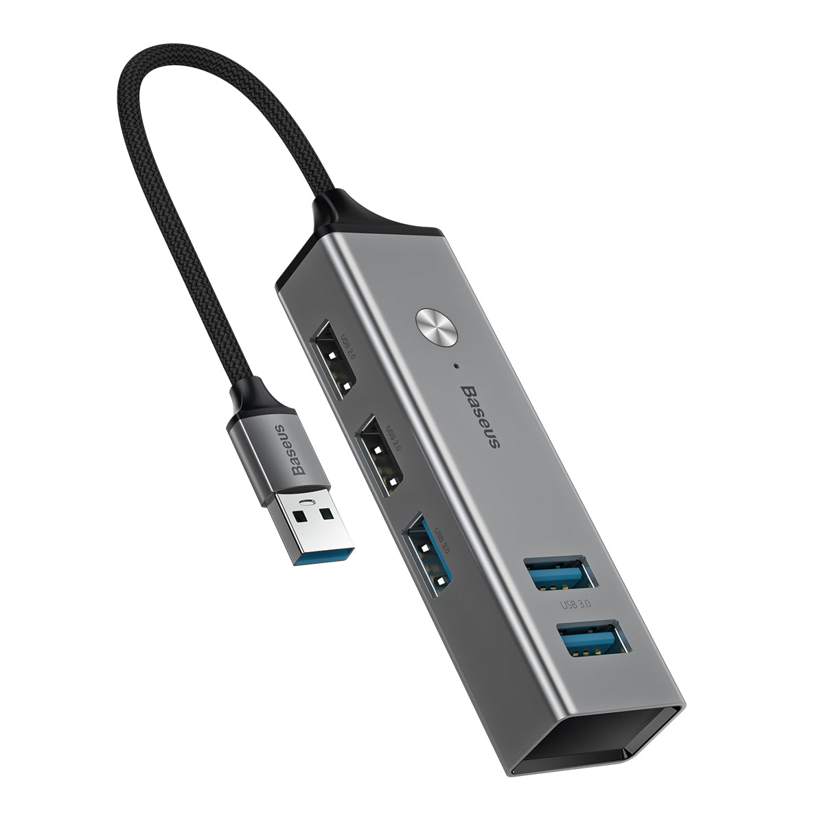 Baseus Cube Hub Adapter From USB-C To 5X USB (3X USB 3.0, 2X USB 2.0) Gray (CAHUB-C0G)
