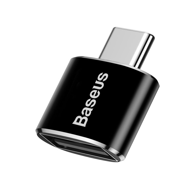 Baseus USB Female To Type-C Male Adapter Converter Black (CATOTG-01)