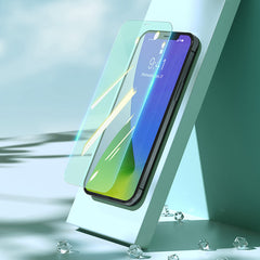 Baseus 0.3mm Eye Protection Full Coverage Tempered Glass Film (Green Light)For iPhone 12 Models 2020 (2pcs Pack) Transparent