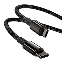 Baseus Tungsten Gold Fast Charging Data Cable Type-C To Type-C 100W 1M/2M Black (CATWJ-01)