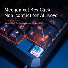 Baseus Gamo One-Handed Gaming Keyboard Black (GMGK01-01)