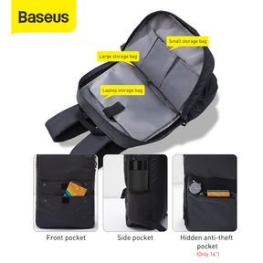 Baseus Basics Series Computer Laptop Bag Backpack Waterproof & Dustproof (LBJN-F0G)