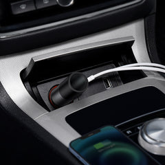 Baseus 120W Car Charger U + C + Cigarette Lighter Socket Grey (CCBT-C0G)
