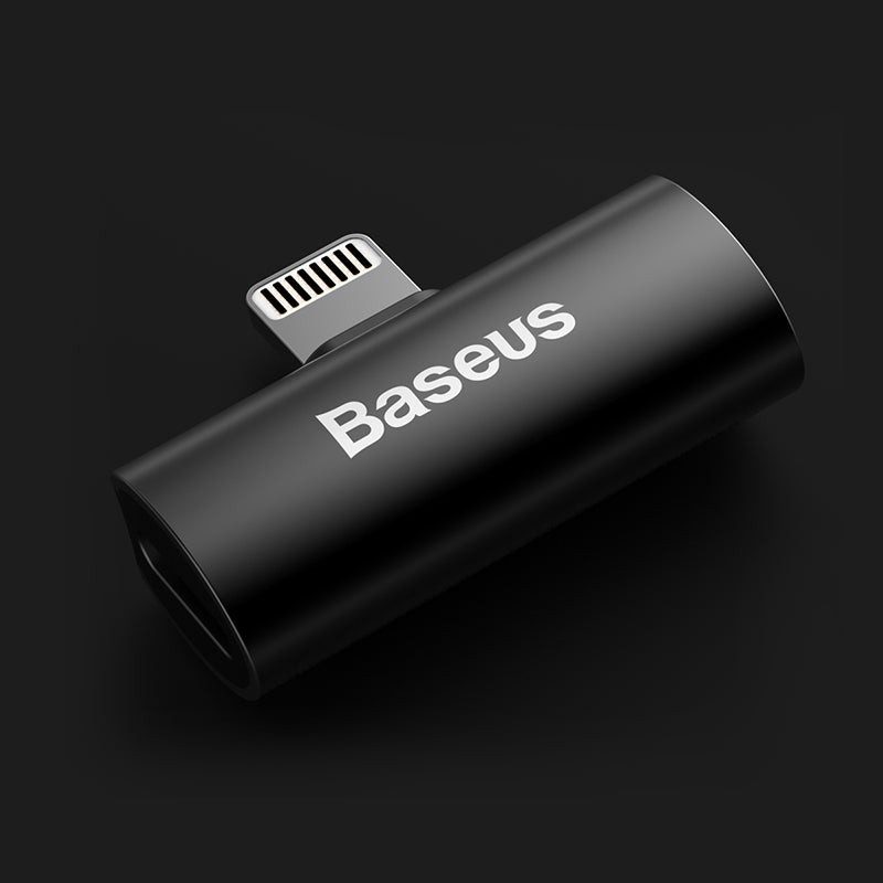 Baseus L46 Ip Male To Dual Ip Female Audio Connector Splitter Adapter for iPhone CAL46-01