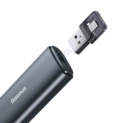 Baseus Orange Dot Wireless Presenter With USB/Type-C Receiver (Red Laser) Grey (ACFYB-0G)