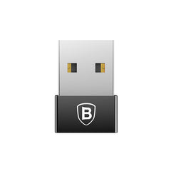 Baseus Exquisite USB Male To Type-C Female Adapter Converter Black (CATJQ-A01)