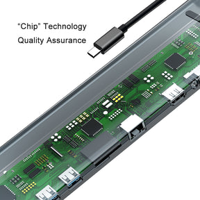 Baseus Enjoyment Series Type-C Notebook Hub Adapter (PD/HDMI/VGA/RJ45/Sd/USB*3) (CATSX-F0G)