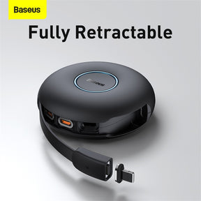 Baseus Zinc Magnetic One-For-ThreeType-C To M+L+C Pd 20W Black (CAMLC-01)