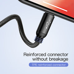 Baseus Three Primary Colors 3-in-1 Cable USB for M+L+T 3.5A 0.3M/1.2M Black CAMLT-BSY01