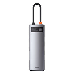 Baseus Metal Gleam 8 in 1 Multifunctional USB Type-C Hub Grey (CAHUB-CV0G)