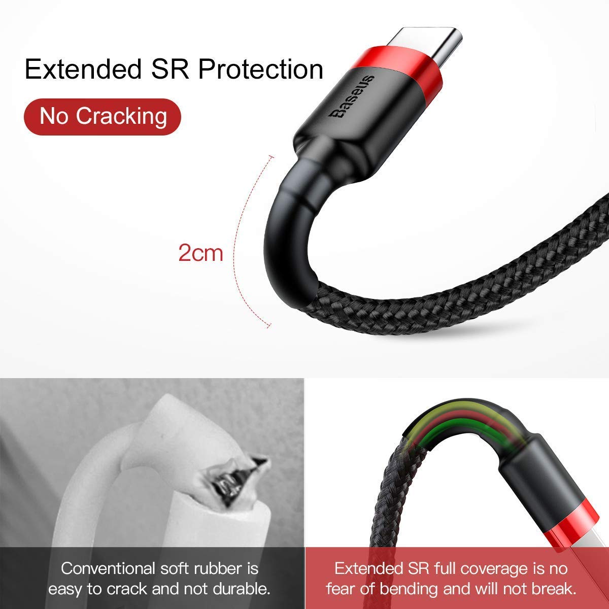Baseus Cafule Cable USB for Type-C CATKLF-C91_