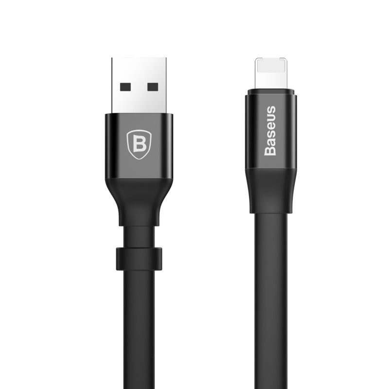 Baseus Nimble 2-in-1 Portable USB/Lighting Powerbank Cable 2A 0.23M Black (CALMBJ-01)