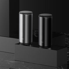 Baseus Premium Car Dust Bin With Lid Vehicle Mounted Ash Tray Trash Can for Car Office Desktop Study with 30 Mini Garbage Bags, Capacity: 500ml CRLJT-01