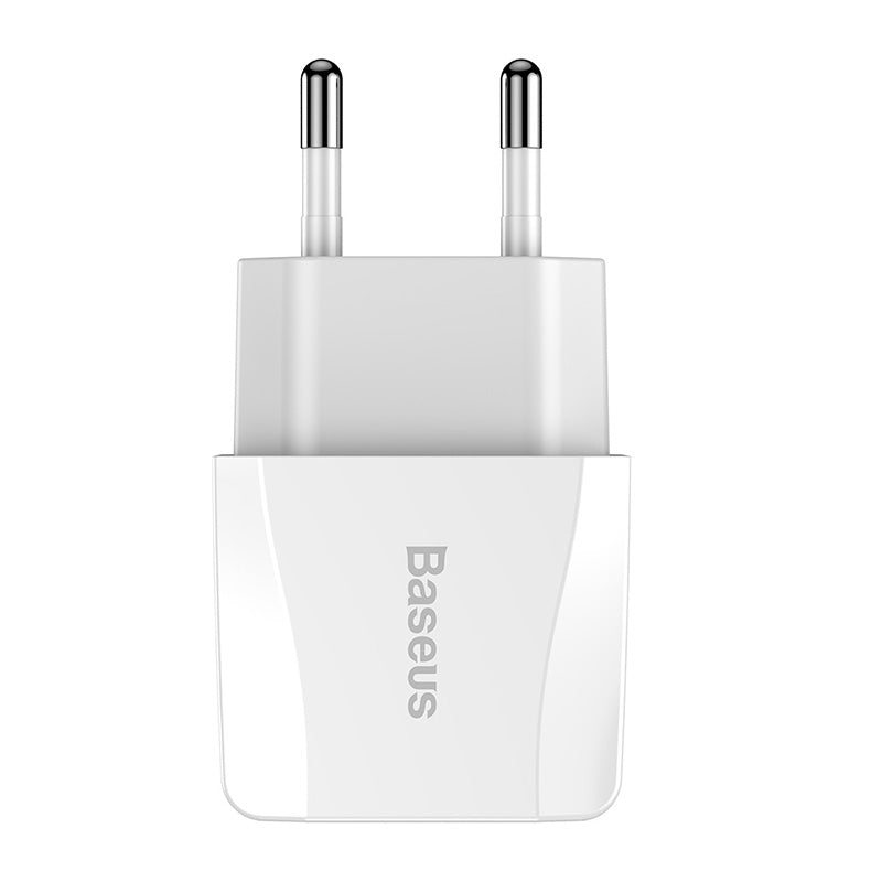 Baseus Mini Dual-U Travel Charger Adapter Wall Charger 2X USB 2.1A White (CCALL-MN02)