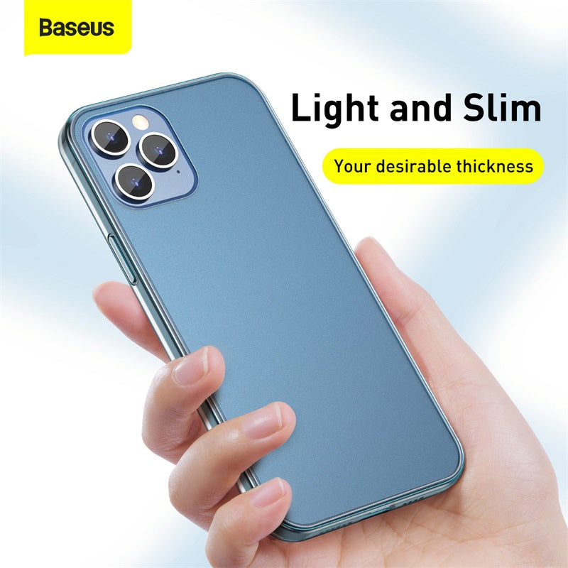 Baseus Frosted Glass Protective Case for iPhone 12 Models 2020 (WIAPIPH61P-WS06)