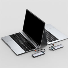 Baseus Metal Gleam 8 in 1 Multifunctional USB Type-C Hub Grey (CAHUB-CV0G)