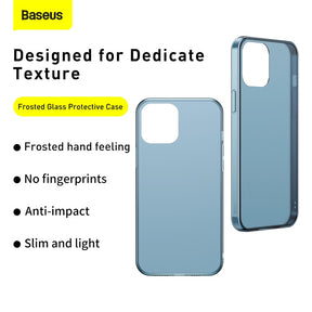 Baseus Frosted Glass Protective Case for iPhone 12 Models 2020 (WIAPIPH61P-WS06)