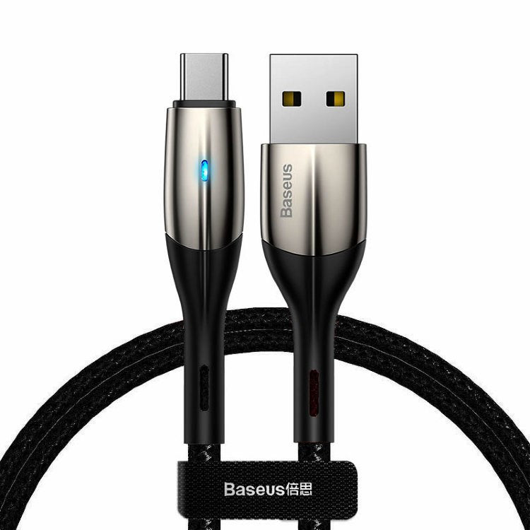 Baseus Horizontal Data Cable USB For Type-C 3A Black 1M (CATSP-D01)