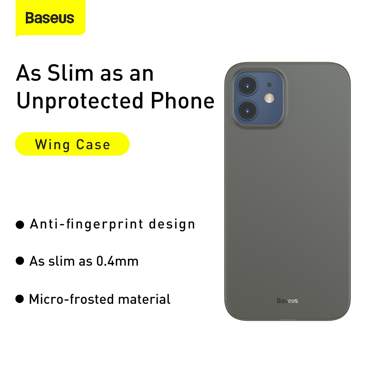 Baseus Super Thin Wing PP Case for iPhone 12 Models 2020