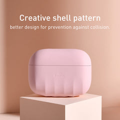 Baseus Shell Pattern Silica Gel Case For Pods Pro Grey Color WIAPPOD-BK0G