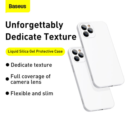 Baseus Liquid Silica Gel Protective Case for iPhone 12 2020 Models (WIAPIPH61P-YT01)